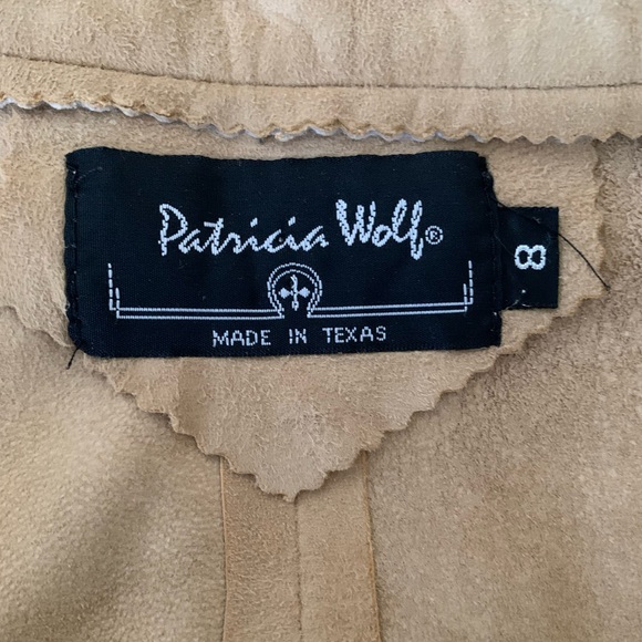 Patricia Wolf tan suede painted fringe maxi skirt   Size 8 - Picture 7 of 13